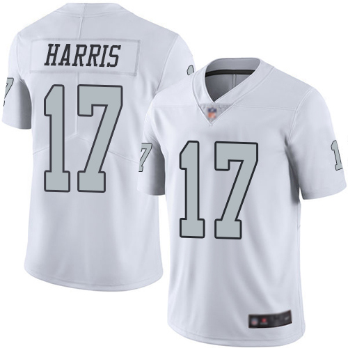 Men Oakland Raiders Limited White Dwayne Harris Jersey NFL Football 17 Rush Vapor Untouchable Jersey